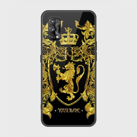 Realme 7 Pro Cover - Gold Series - HQ Ultra Shine Premium Infinity Glass Soft Silicon Borders Case