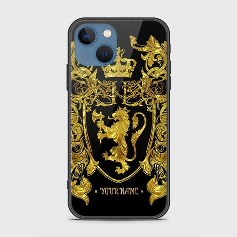 iPhone 13 Cover - Gold Series - HQ Ultra Shine Premium Infinity Glass Soft Silicon Borders Case