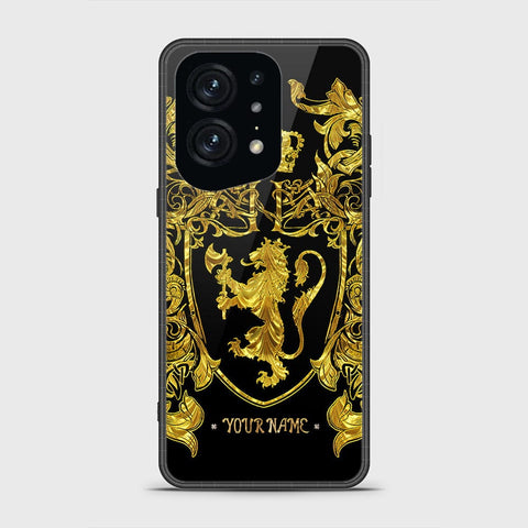 Oppo Find X5 Pro Cover - Gold Series - HQ Ultra Shine Premium Infinity Glass Soft Silicon Borders Case
