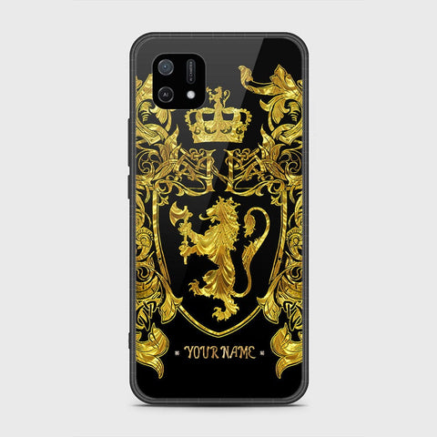 Oppo A16E Cover - Gold Series - HQ Ultra Shine Premium Infinity Glass Soft Silicon Borders Case