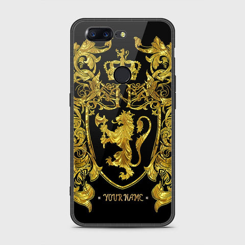 OnePlus 5T Cover - Gold Series - HQ Ultra Shine Premium Infinity Glass Soft Silicon Borders Case