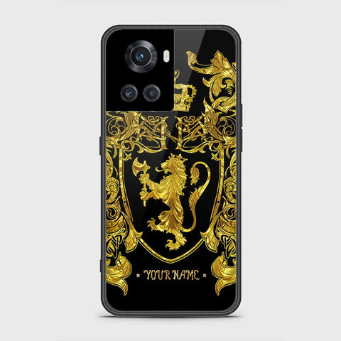 OnePlus Ace Cover - Gold Series - HQ Ultra Shine Premium Infinity Glass Soft Silicon Borders Case