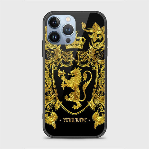 iPhone 14 Pro Cover - Gold Series - HQ Ultra Shine Premium Infinity Glass Soft Silicon Borders Case