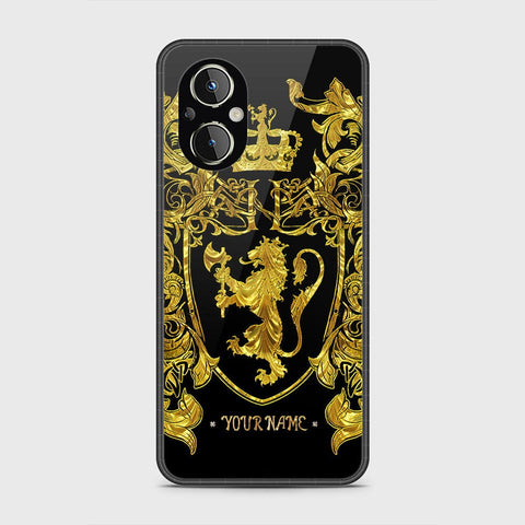 Oppo Reno 8z 5G Cover - Gold Series - HQ Ultra Shine Premium Infinity Glass Soft Silicon Borders Case