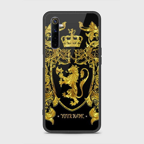 Realme 6 Cover - Gold Series - HQ Ultra Shine Premium Infinity Glass Soft Silicon Borders Case