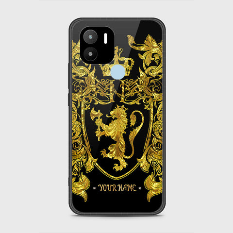 Xiaomi Redmi A1 Plus Cover - Gold Series - HQ Ultra Shine Premium Infinity Glass Soft Silicon Borders Case