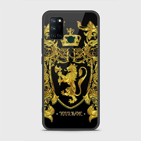 Realme 7i Cover - Gold Series - HQ Ultra Shine Premium Infinity Glass Soft Silicon Borders Case