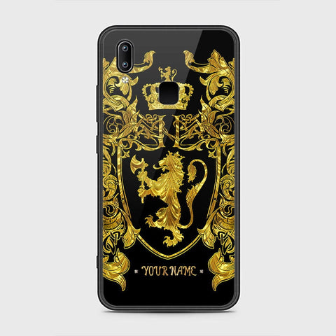 Vivo V9 Youth Cover - Gold Series - HQ Ultra Shine Premium Infinity Glass Soft Silicon Borders Case