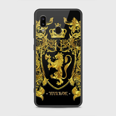 Samsung Galaxy A30 Cover - Gold Series - HQ Ultra Shine Premium Infinity Glass Soft Silicon Borders Case