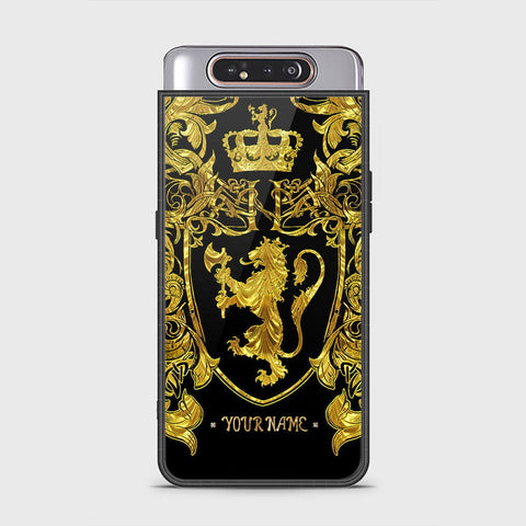 Samsung Galaxy A80 Cover - Gold Series - HQ Ultra Shine Premium Infinity Glass Soft Silicon Borders Case