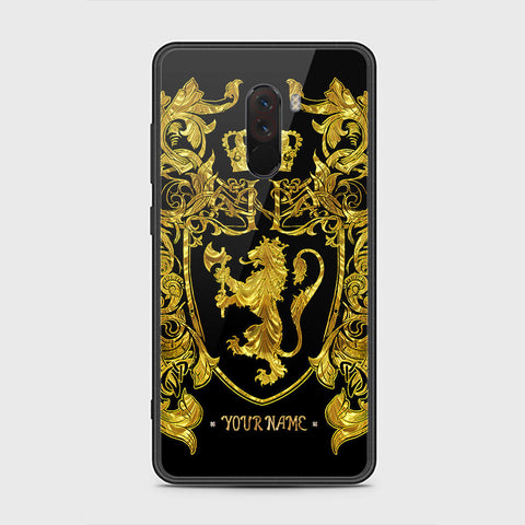 Xiaomi Pocophone F1 Cover - Gold Series - HQ Ultra Shine Premium Infinity Glass Soft Silicon Borders Case