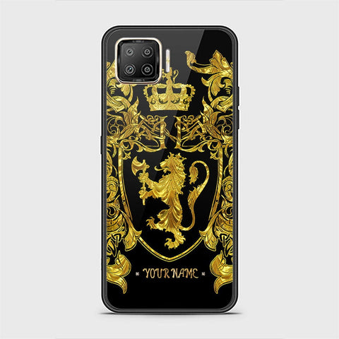 Oppo F17 Pro Cover - Gold Series - HQ Ultra Shine Premium Infinity Glass Soft Silicon Borders Case