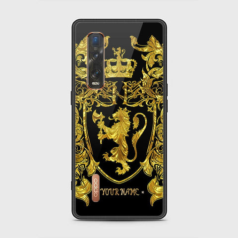 Oppo Find X2 Pro Cover - Gold Series - HQ Ultra Shine Premium Infinity Glass Soft Silicon Borders Case