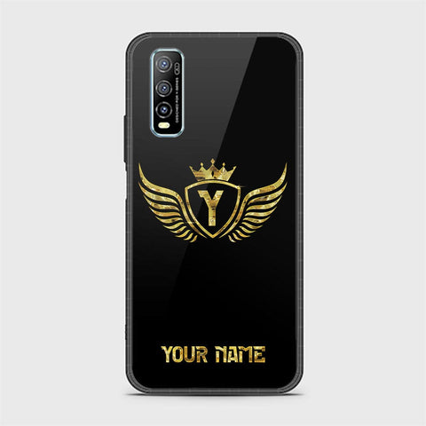 Vivo Y70s Cover - Gold Series - HQ Ultra Shine Premium Infinity Glass Soft Silicon Borders Case