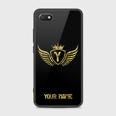 Huawei Y5 Prime 2018 Cover - Gold Series - HQ Ultra Shine Premium Infinity Glass Soft Silicon Borders Case