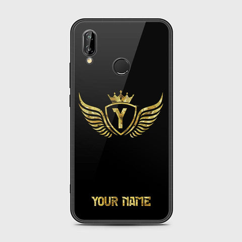 Huawei P20 Lite Cover - Gold Series - HQ Ultra Shine Premium Infinity Glass Soft Silicon Borders Case