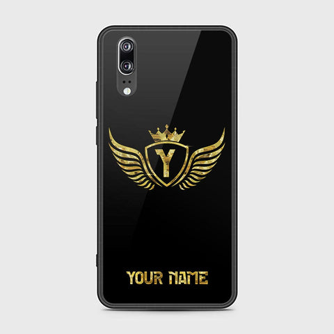 Huawei P20 Cover - Gold Series - HQ Ultra Shine Premium Infinity Glass Soft Silicon Borders Case