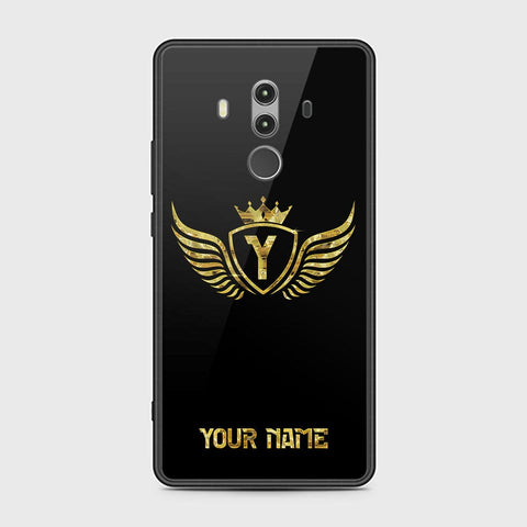 Huawei Mate 10 Pro Cover - Gold Series - HQ Ultra Shine Premium Infinity Glass Soft Silicon Borders Case