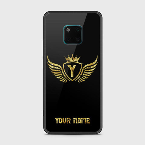 Huawei Mate 20 Pro Cover - Gold Series - HQ Ultra Shine Premium Infinity Glass Soft Silicon Borders Case