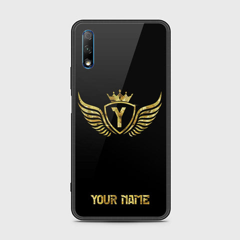 Honor 9X without logo Cover - Gold Series - HQ Ultra Shine Premium Infinity Glass Soft Silicon Borders Case