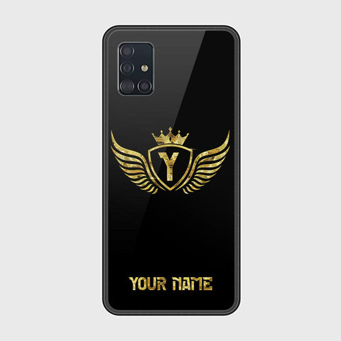 Samsung Galaxy A51 Cover - Gold Series - HQ Ultra Shine Premium Infinity Glass Soft Silicon Borders Case