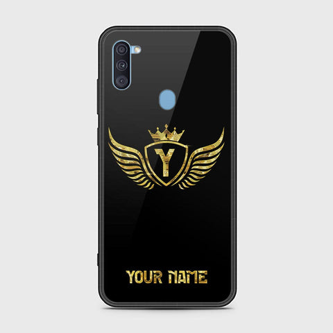Samsung Galaxy M11 Cover - Gold Series - HQ Ultra Shine Premium Infinity Glass Soft Silicon Borders Case