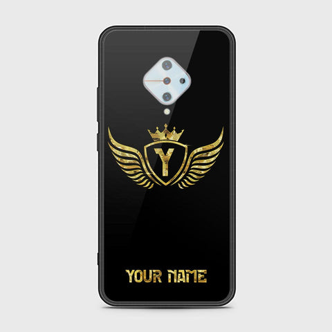Vivo S1 Pro Cover - Gold Series - HQ Ultra Shine Premium Infinity Glass Soft Silicon Borders Case