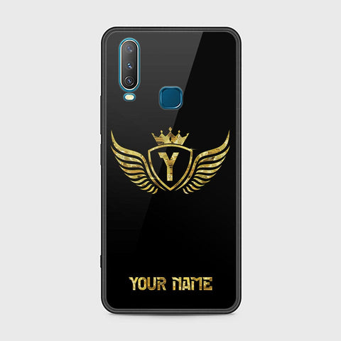 Vivo Y12 Cover - Gold Series - HQ Ultra Shine Premium Infinity Glass Soft Silicon Borders Case