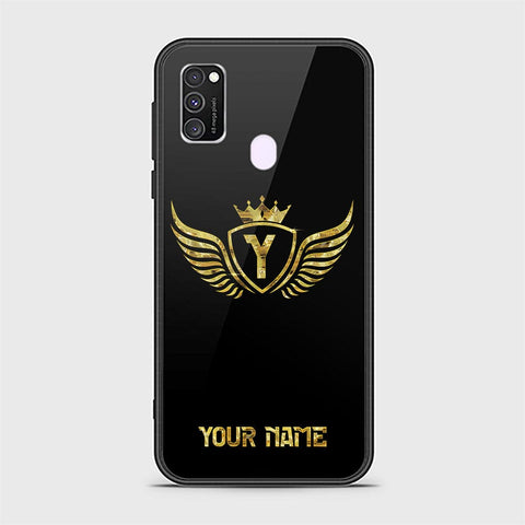 Samsung Galaxy M21 Cover - Gold Series - HQ Ultra Shine Premium Infinity Glass Soft Silicon Borders Case