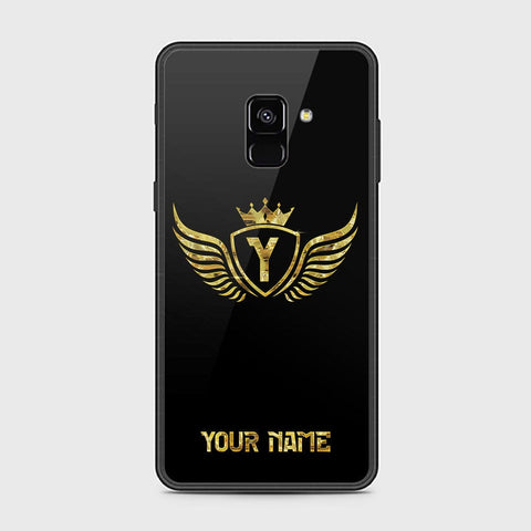 Samsung Galaxy A8 2018 Cover - Gold Series - HQ Ultra Shine Premium Infinity Glass Soft Silicon Borders Case