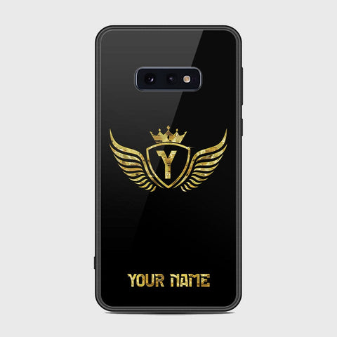 Samsung Galaxy S10e Cover - Gold Series - HQ Ultra Shine Premium Infinity Glass Soft Silicon Borders Case