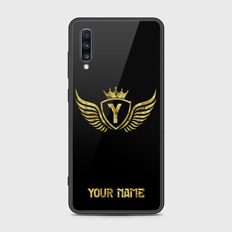 Samsung Galaxy A70s Cover - Gold Series - HQ Ultra Shine Premium Infinity Glass Soft Silicon Borders Case