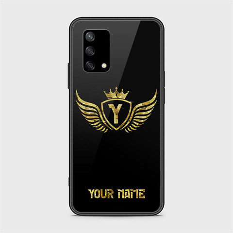 Oppo A95 4G Cover - Gold Series - HQ Ultra Shine Premium Infinity Glass Soft Silicon Borders Case