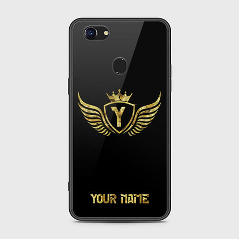 Oppo F5 Cover - Gold Series - HQ Ultra Shine Premium Infinity Glass Soft Silicon Borders Case