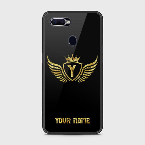 Oppo F9 / F9 Pro Cover - Gold Series - HQ Ultra Shine Premium Infinity Glass Soft Silicon Borders Case