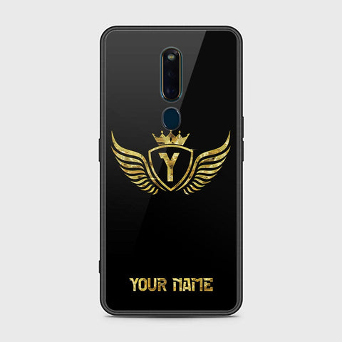 Oppo F11 Pro Cover - Gold Series - HQ Ultra Shine Premium Infinity Glass Soft Silicon Borders Case