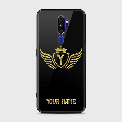 Oppo A5 2020 Cover - Gold Series - HQ Ultra Shine Premium Infinity Glass Soft Silicon Borders Case