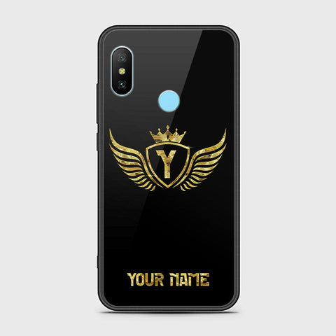 Redmi 6 Pro Cover - Gold Series - HQ Ultra Shine Premium Infinity Glass Soft Silicon Borders Case