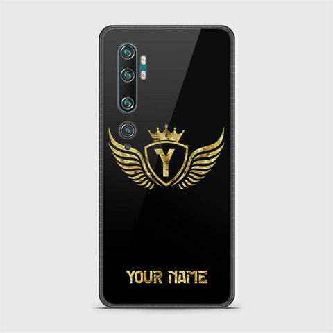 Xiaomi Mi CC9 Pro Cover - Gold Series - HQ Ultra Shine Premium Infinity Glass Soft Silicon Borders Case