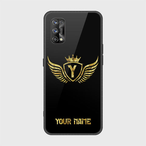 Realme 7 Pro Cover - Gold Series - HQ Ultra Shine Premium Infinity Glass Soft Silicon Borders Case