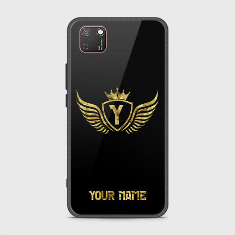 Huawei Y5p Cover - Gold Series - HQ Ultra Shine Premium Infinity Glass Soft Silicon Borders Case