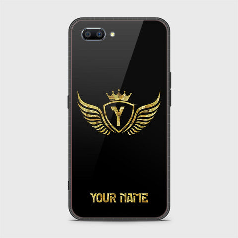 Realme C1 Cover - Gold Series - HQ Ultra Shine Premium Infinity Glass Soft Silicon Borders Case