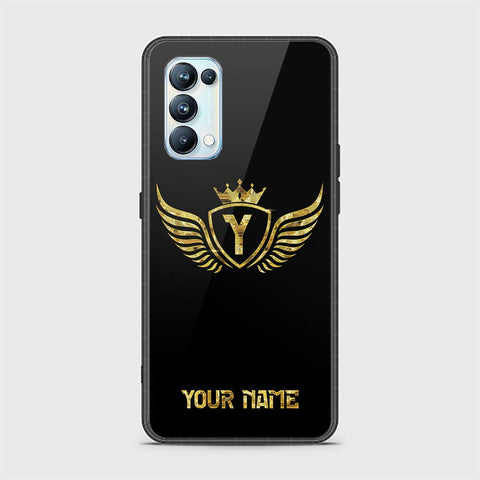 Oppo Reno 5 Pro 5G Cover - Gold Series - HQ Ultra Shine Premium Infinity Glass Soft Silicon Borders Case