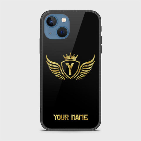 iPhone 13 Cover - Gold Series - HQ Ultra Shine Premium Infinity Glass Soft Silicon Borders Case