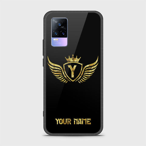 Vivo V21e Cover - Gold Series - HQ Ultra Shine Premium Infinity Glass Soft Silicon Borders Case