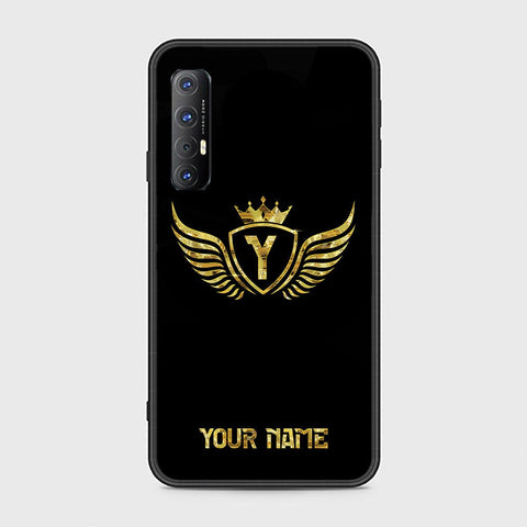 Oppo Reno 3 Pro 5G Cover - Gold Series - HQ Ultra Shine Premium Infinity Glass Soft Silicon Borders Case