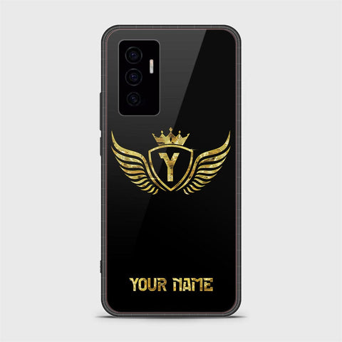 Vivo V23e Cover - Gold Series - HQ Ultra Shine Premium Infinity Glass Soft Silicon Borders Case