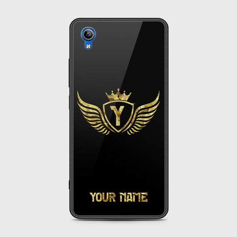 Vivo Y91C Cover - Gold Series - HQ Ultra Shine Premium Infinity Glass Soft Silicon Borders Case