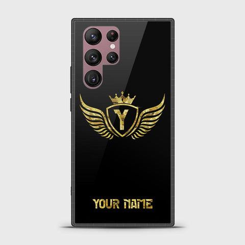 Samsung Galaxy S22 Ultra 5G Cover - Gold Series - HQ Ultra Shine Premium Infinity Glass Soft Silicon Borders Case