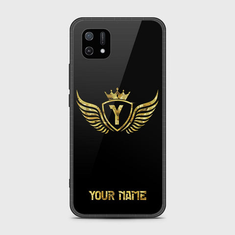 Oppo A16E Cover - Gold Series - HQ Ultra Shine Premium Infinity Glass Soft Silicon Borders Case
